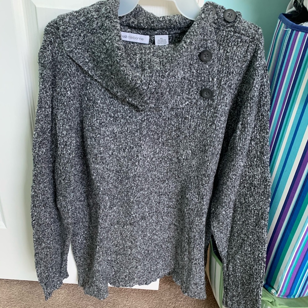 Liz Claiborne Over Sized Cowl-Neck Sweater